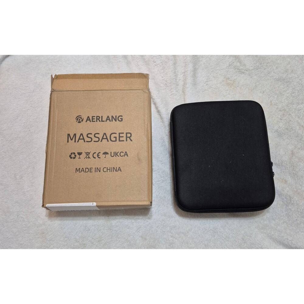 AERLANG Deep Tissue Massage Gun - Portable Handheld Massager, 6 Heads & Case
